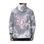 Farfetch’d Pokémon Take Flight Gray Tie-Dye Zip-Up Hoodie – Adult - Image 2