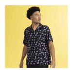 Pokémon Tropical Ditto & Pelipper Black Tropical Shirt – Men - Image 4