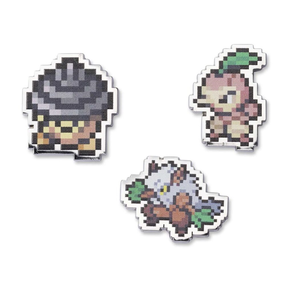 b3c16546-64cd-5f8f-8945-5cb6c98ec59f-1024x1024-1.jpg Seedot, Nuzleaf & Shiftry Pokémon Pixel Pins (3-Pack) - Image 1