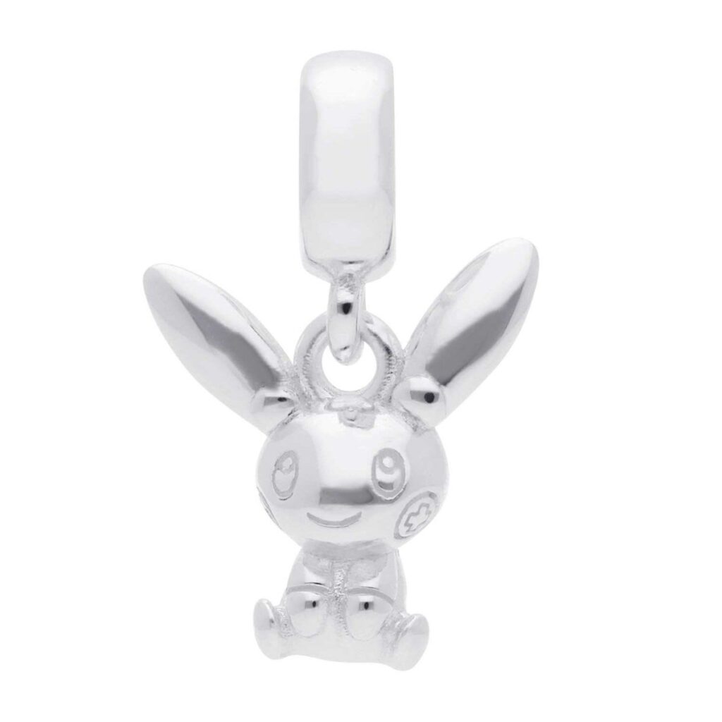 b407624b-534e-5e3e-af16-34985280f789-1024x1024-1.jpg Pokémon Jewelry – Charms: Plusle Sterling Silver Dangle Charm - Image 1