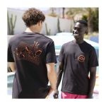 Pikachu & Corphish Pokémon Summer Days Black Relaxed Fit Crew Neck Pocket T-Shirt – Adult - Image 8
