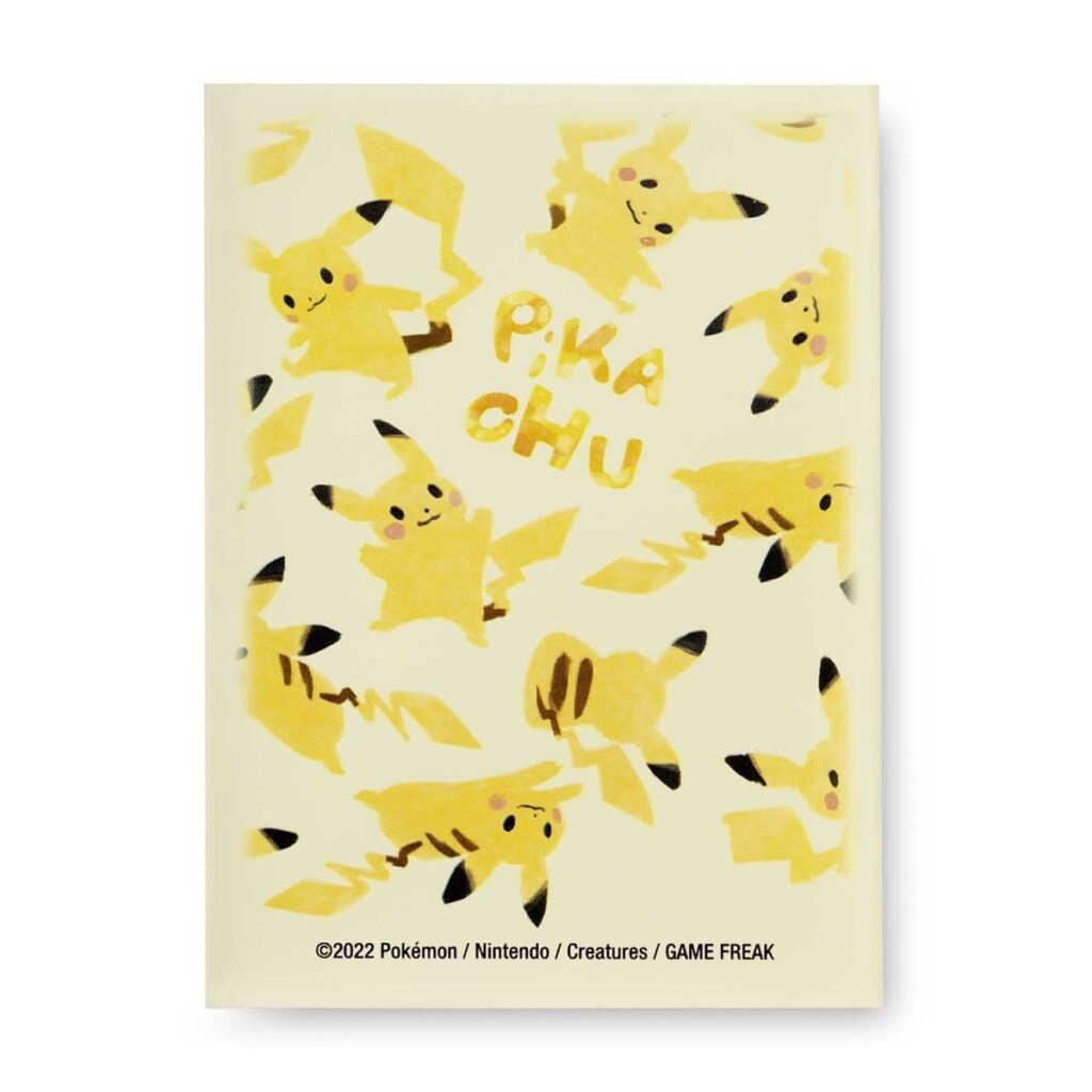 b5c0ffa7-bcc4-5e02-9bc9-993c9c06f12a-1024x1024-1.jpg Pokémon TCG: Pikachu Allover Card Sleeves (65 Sleeves) - Image 1