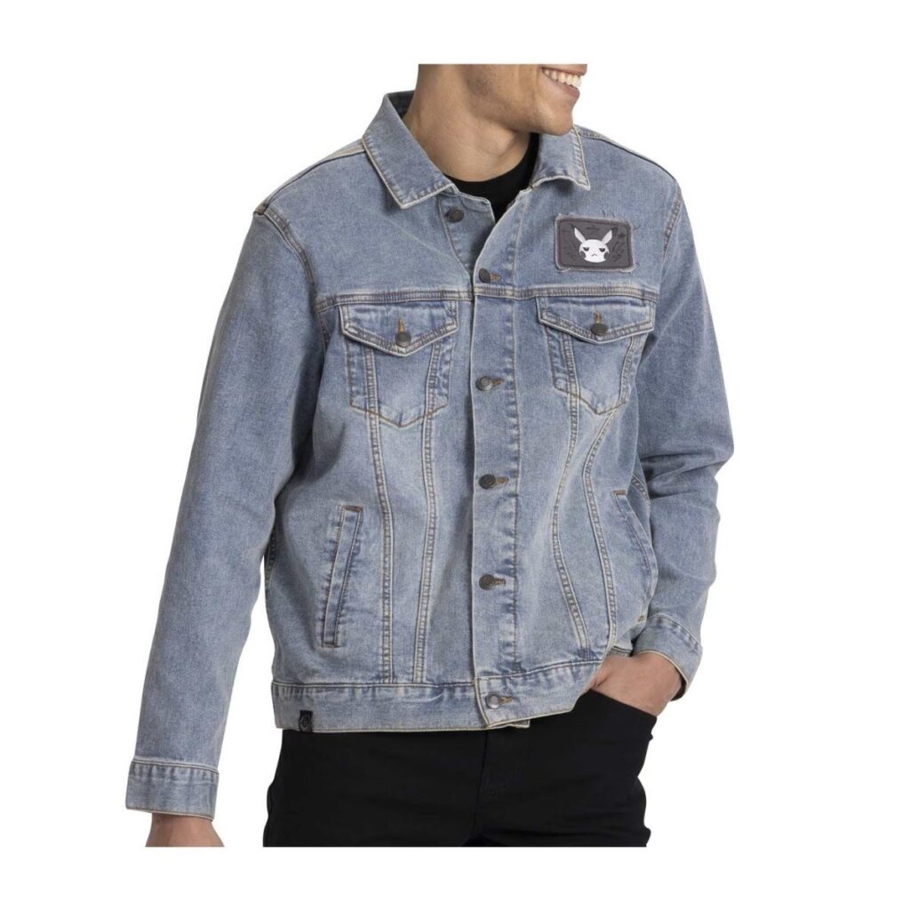 b5e5a0c5-16c6-5311-9fbe-bdce1e058f88-1024x1024-1.jpg Pikachu Marvelous Misfits Light Denim Jacket - Image 1