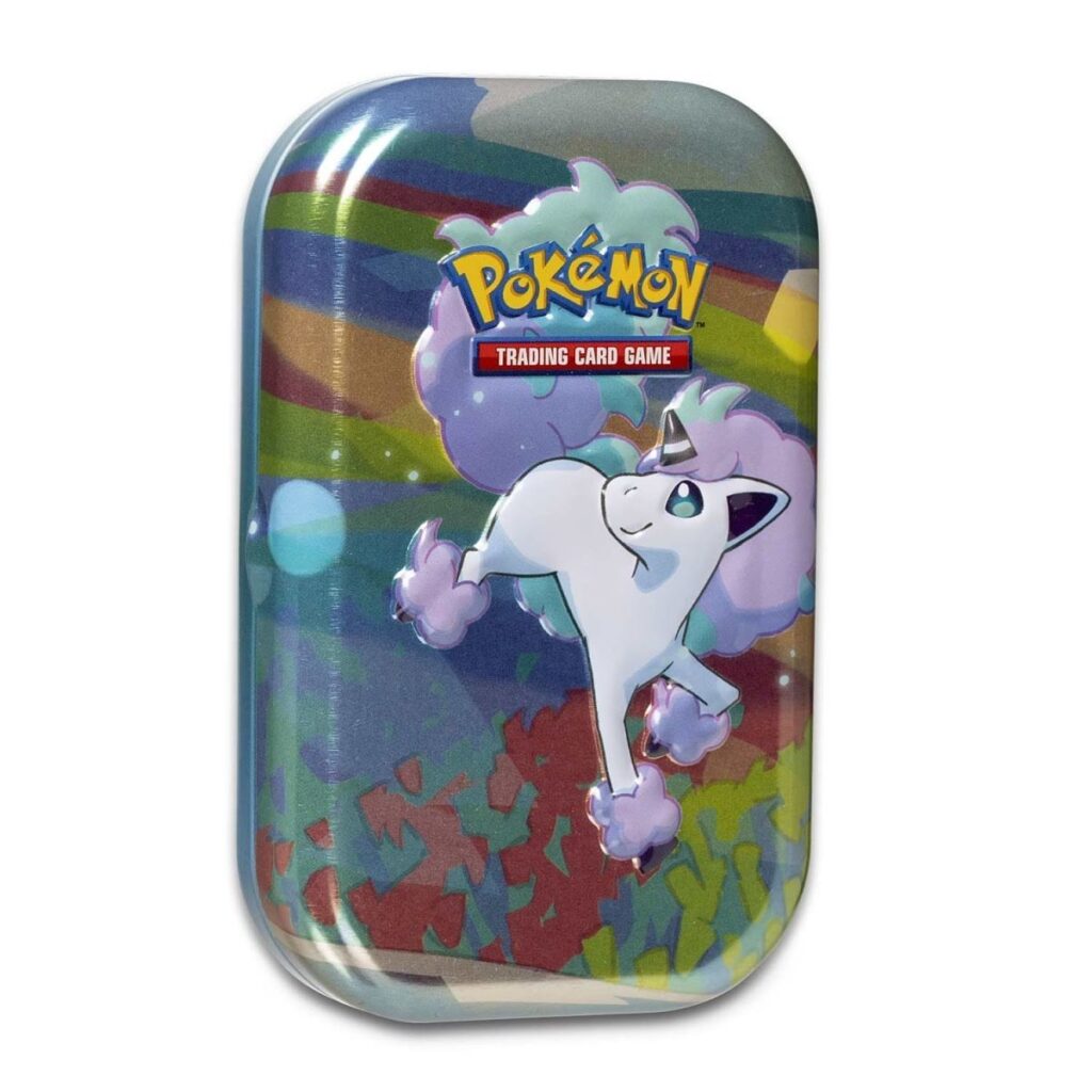 b8a5dbe8-4a1b-54b5-96a7-79b89a311c5c-1024x1024-1.jpg Pokémon TCG: Galar Pals Mini Tin (Galarian Ponyta) - Image 1