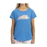 Pikachu & Slowpoke Pokémon Summer Days Blue Scoop Neck T-Shirt – Women