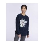 N Pokémon Trainers Midnight Navy French Terry Crew Neck Sweatshirt – Adult - Image 4