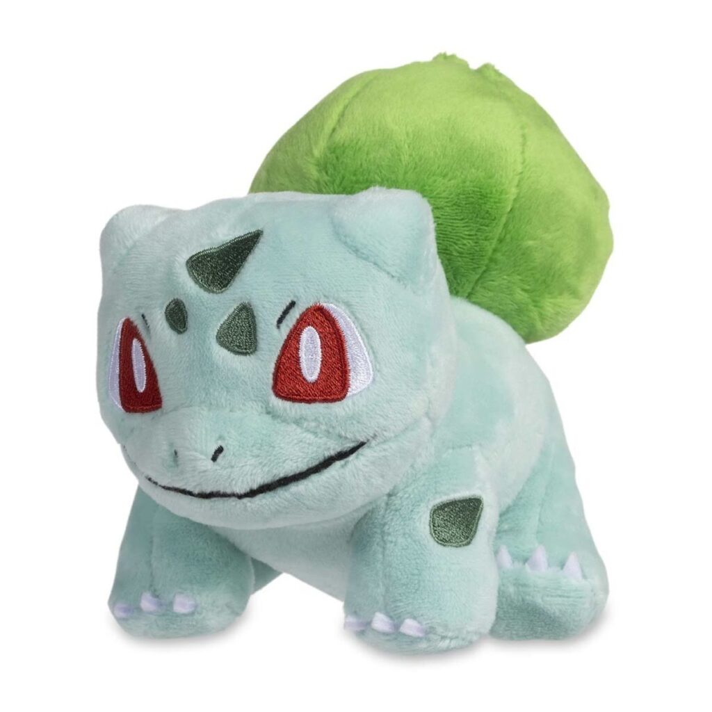 bc2c62d9-cdc7-547a-9fc9-841ce1fc471f-1024x1024-1.jpg Bulbasaur Sitting Cuties Plush – 5 ½ In. - Image 1