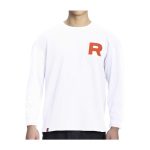 Team Rocket HQ Collection White Relaxed Fit Long-Sleeve T-Shirt – Adult