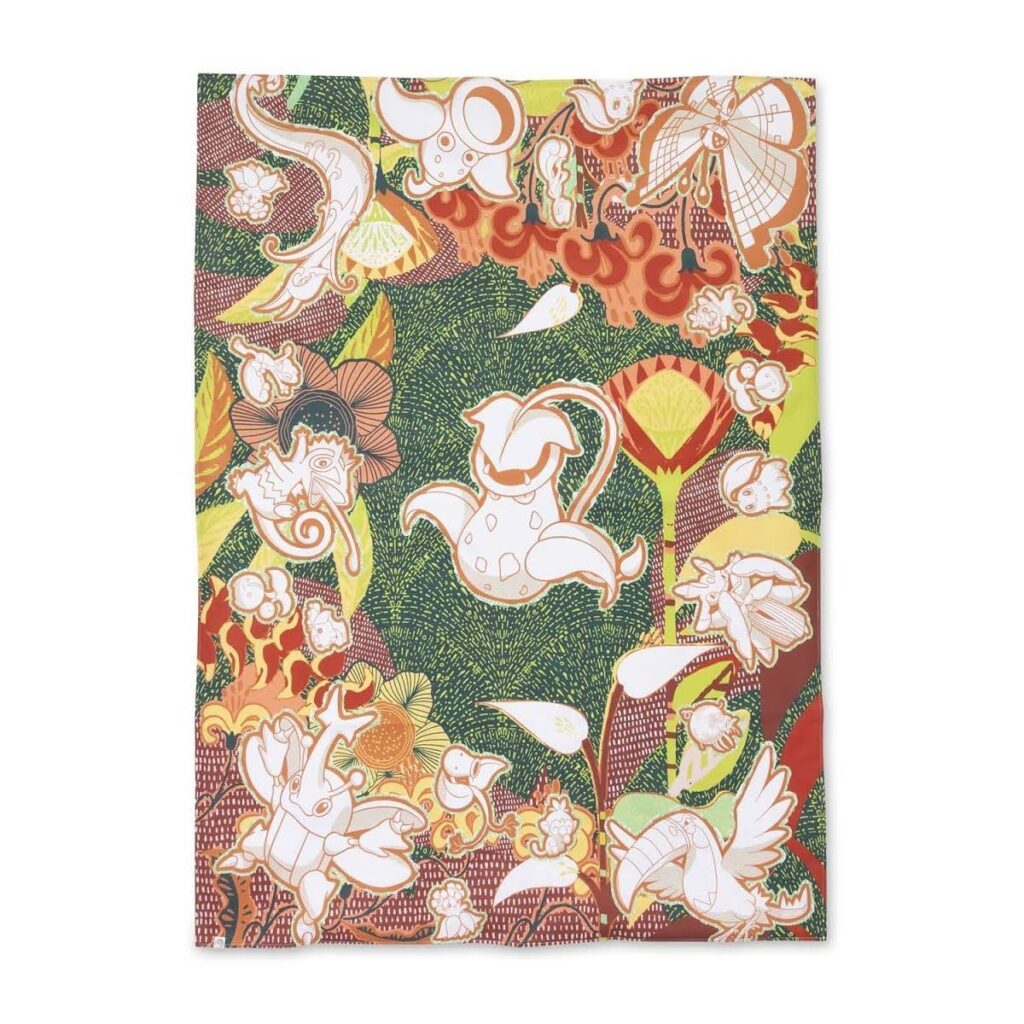 bd00dcac-b8b5-58d3-ba70-a84a69e9abd5-1024x1024-1.jpg Floral Forest Pokémon Outdoor Dining Tablecloth - Image 1