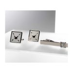 Pikachu Classics Charge Solid Cuff Links & Tie Bar Set - Image 5