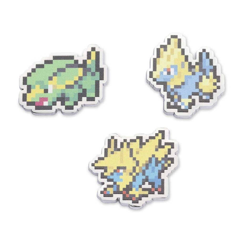c930a991-327b-5030-b003-5eb40bc96bab-1024x1024-1.jpg Electrike, Manectric & Mega Manectric Pokémon Pixel Pins (3-Pack) - Image 1