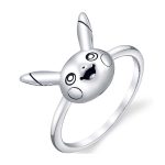 Pokémon Center × RockLove: Pikachu Sterling Silver Stacking Rings (Set of 3) - Image 4