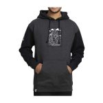 Gyarados Pokémon Take Flight Charcoal & Black Heavyweight Pullover Hoodie – Adult