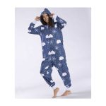 Snom Snowflake Hooded One-Piece Pajamas – Adult - Image 5