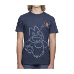 Munchlax Snack Time Navy Relaxed Fit Crew Neck T-Shirt – Adult