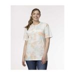 Articuno, Zapdos & Moltres Pokémon Take Flight Pink, Yellow & Blue Tie-Dye Relaxed Fit Crew Neck T-Shirt – Adult - Image 6