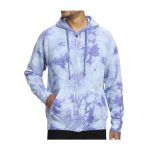 Charmander, Charmeleon & Charizard Pokémon Take Flight Blue Tie-Dye Zip-Up Hoodie – Adult