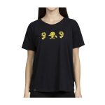 Pikachu & Sunflora Pokémon Nature: Spring Black Crew Neck T-Shirt – Women