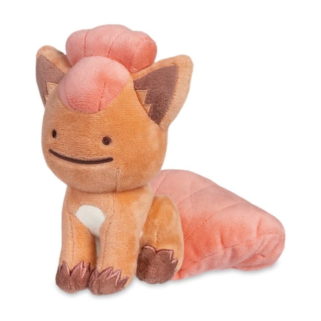 ea6db61a-daec-578d-9376-f9b50b28d20f-1024x1024-1.jpg Ditto As Vulpix Plush – 6 In. - Image 1