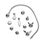 Pokémon Jewelry – Charms: Cascade Badge Sterling Silver Bead Charm - Image 4