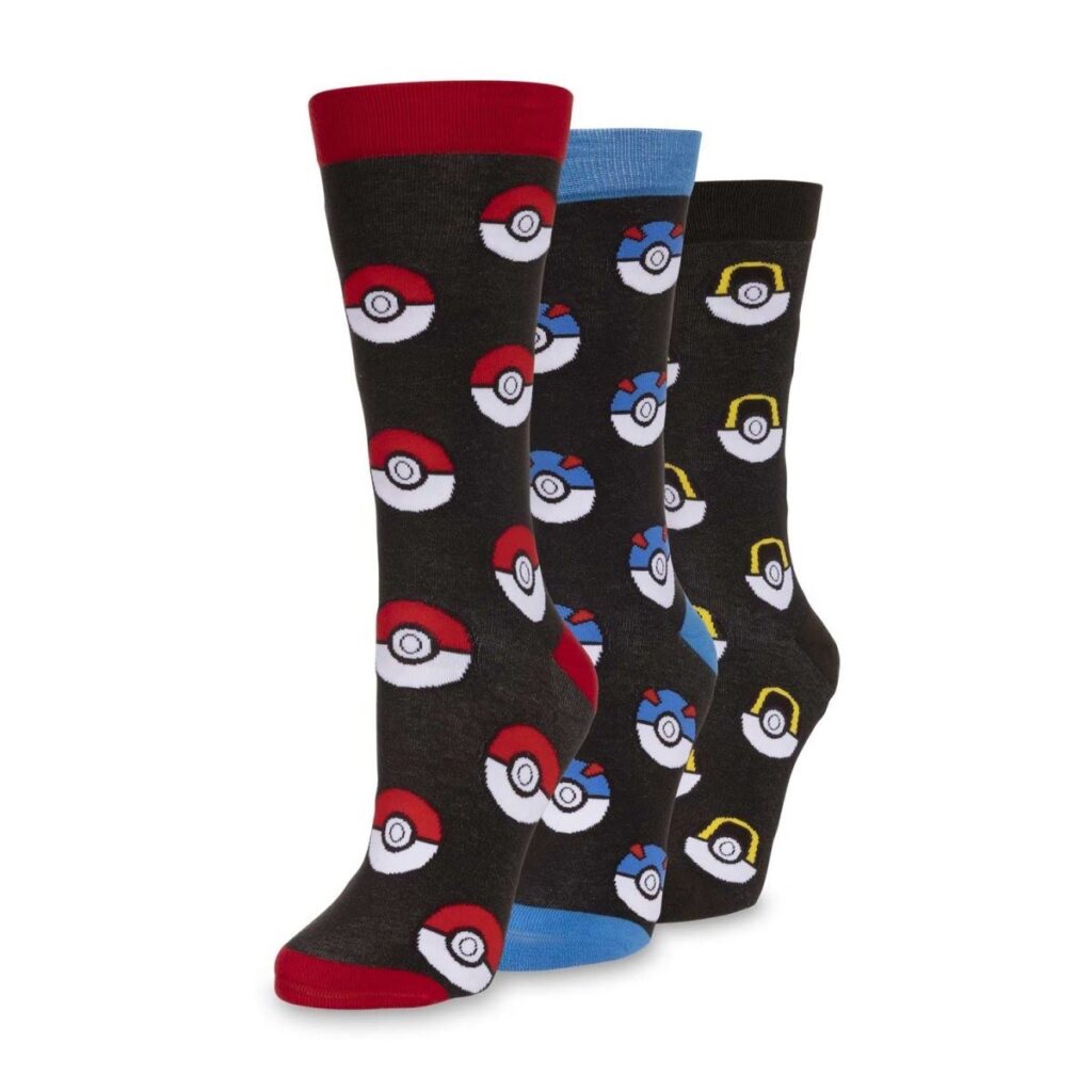 f528b330-f401-587f-853d-5d85a3cf343a-1024x1024-1.jpg Poké Ball Pattern Crew Socks Box Set (3 Pairs) (One Size-Adult) - Image 1