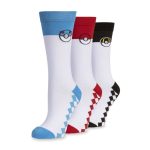 Poké Ball, Great Ball & Ultra Ball Crew Socks Box Set (3 Pairs) (One Size-Adult)